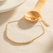 Cubic Zirconia Anklet