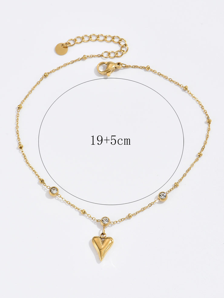 Cubic Zirconia Anklet