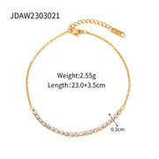 Cubic Zirconia Anklet